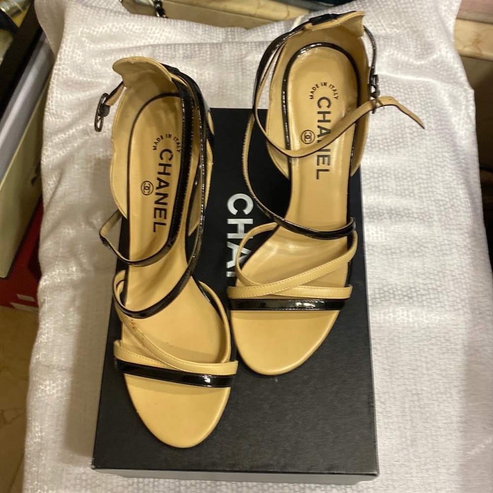 Chanel womens strappy shoes
